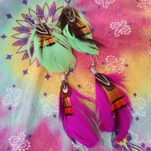 Dangle Feather Earrings Bundle